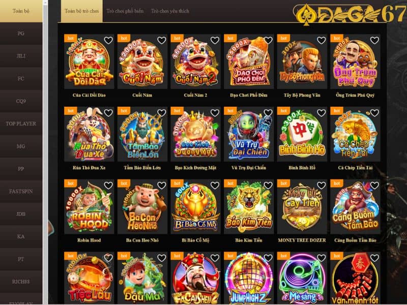 Nổ hũ DAGA67 có giải thưởng Jackpot lên đến hàng tỷ đồng