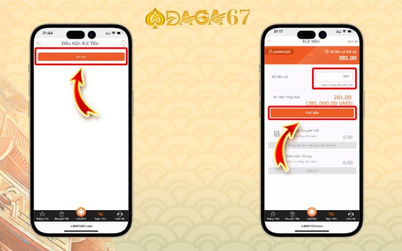 Rút tiền về tài khoản sau khi thắng cược Rút tiền về tài khoản sau khi thắng cược